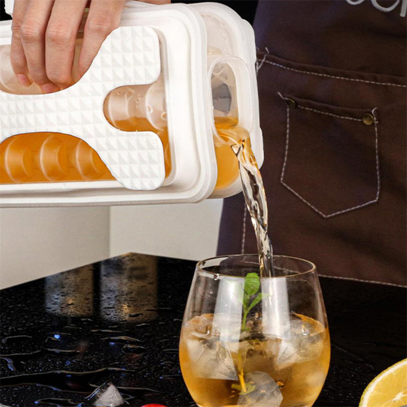 2in1 Portable Silicone Ice Ball Mold Ice Maker Water Bottle Ice Cube Mould Bottle Creative Ice Ball Diamond Curling Summer Kitchen Gadgets 0 - Tophatter Daily Deals