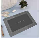 Bathroom Absorbent And Quick-drying Floor Mat Dark gray rectangle 50x80 1PCS 0 - Tophatter Daily Deals