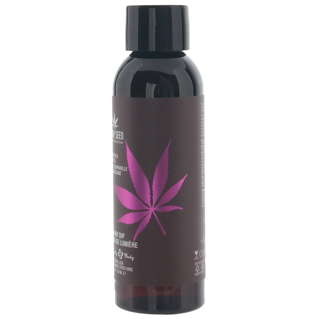 Hemp Seed Massage Oil 2oz/60ml in Skinny Dip - Tophatter's Adult Products Sensual Love > Massage - Tophatter Daily Deals