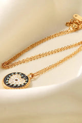 Heart Design Round Pendant Necklace Necklaces - Tophatter Daily Deals