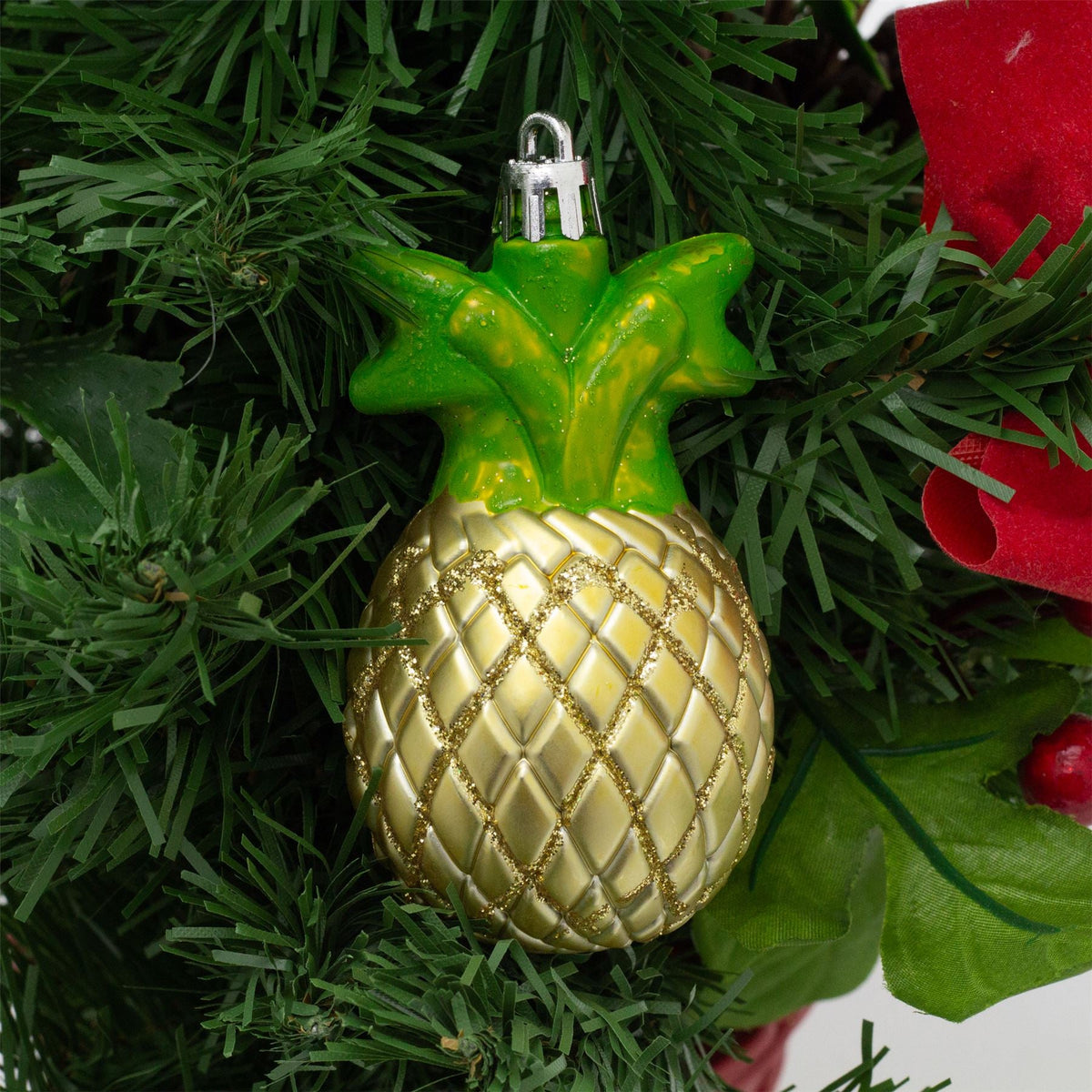 Set of 9 Fruit-Themed Christmas Tree Ornaments | Fruit Hanging Decorations Baubles - Tophatter Daily Deals