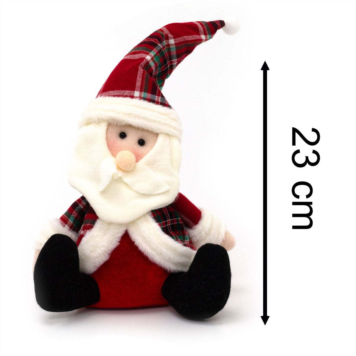 Santa Claus Christmas Doorstop | Novelty Father Christmas Fabric Door Stop 23cm Doorstop - Tophatter Daily Deals