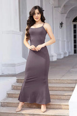 Square Neck Cami Dress Dusty Purple Casual Dresses - Tophatter Daily Deals