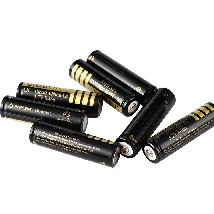 18650 Pointed Lithium Battery For Strong Light Flashlights 0 - Tophatter Daily Deals
