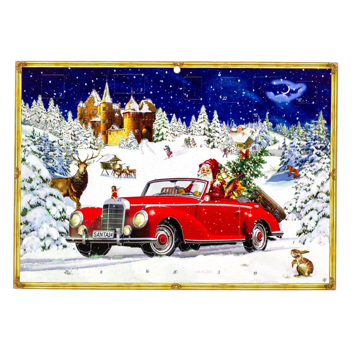Santa Road Trip Christmas Advent Calendar | Traditional Picture Advent Calendar Advent Calendar - Tophatter Daily Deals