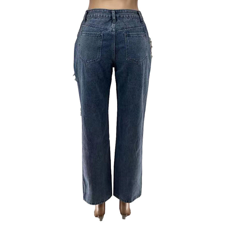 Beauty Dress Fried Salt Raw Edge Fashion Jeans Women 0 - Tophatter Daily Deals