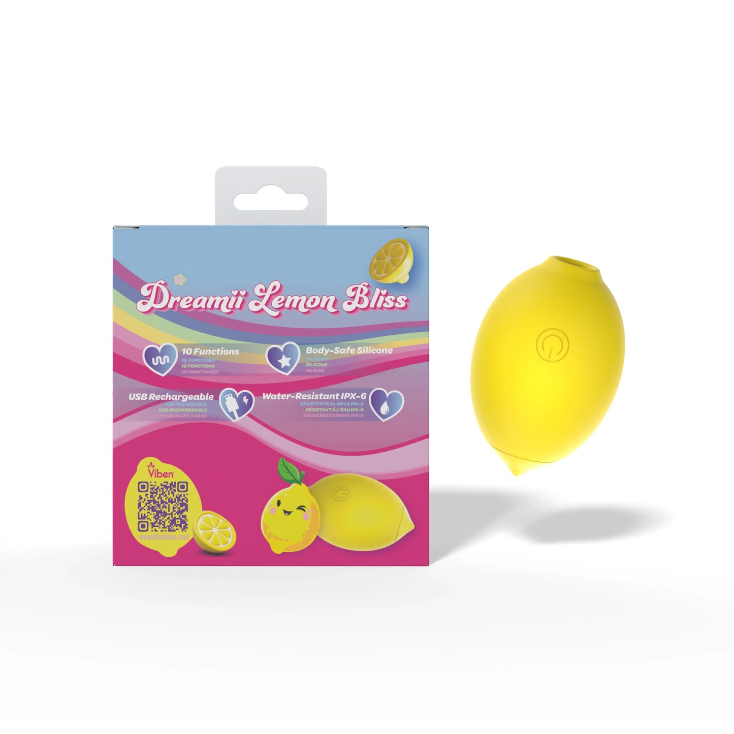 Viben Dreamii Lemon Bliss Limited Edition – Silicone Pleasure Toy > Sex Toys For Ladies > Clitoral Vibrators and Stimulators - Tophatter Daily Deals
