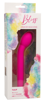 Bliss Liquid Silicone Tulip Vibrator in Pink with 10 Speeds and Rechargeable > Sex Toys For Ladies > Rose Stimulators - Tophatter Daily Deals