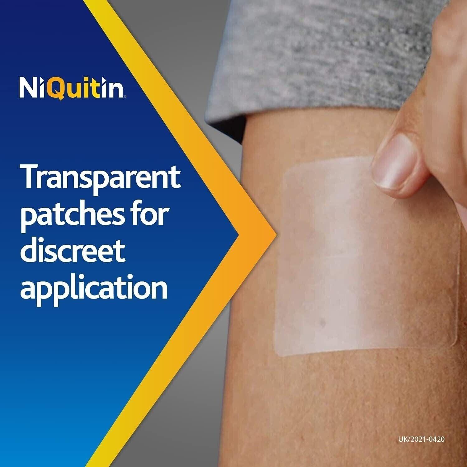 Niquitin Patches Step 1 - NiQuitin 21mg Clear 24 Hour 7 Patches Stop Smoking Aid 1 Week Health Care - Tophatter Daily Deals