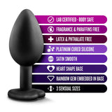 Luxe Bling Plugs Training Kit Black With Rainbow Gems 3 Sizes > Anal Range > Butt Plug Kits - Tophatter Daily Deals