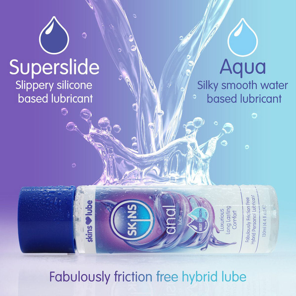 Skins Anal Hybrid Silicone And Waterbased Lubricant 130ml > Lube > Anal - Tophatter Daily Deals