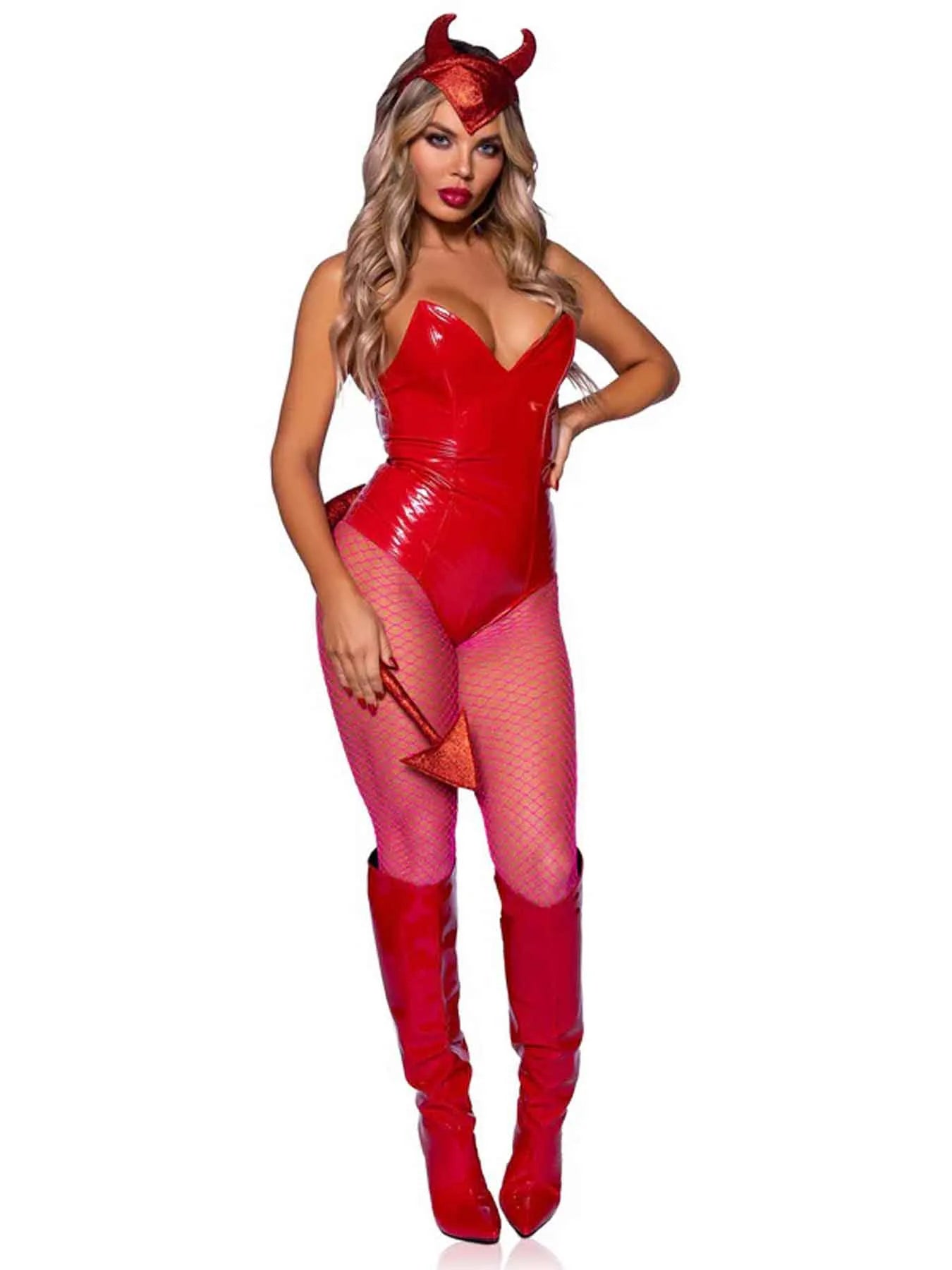 Leg Avenue Devil Horns Headband and Tail Set – Costume Accessories > Clothes > Costumes > Womens - Tophatter Daily Deals