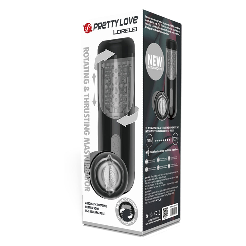 Pretty Love Lorelei – Rotating and Thrusting Male Masturbator with 10 Speeds > Sex Toys For Men > Masturbators > Vibrating - Tophatter Daily Deals