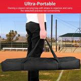 7x7ft Training Net with Bow Frame Carrying Bag for Solo Team Training Outdoor Recreation - Tophatter Daily Deals