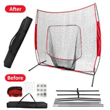 7x7ft Training Net with Bow Frame Carrying Bag for Solo Team Training Outdoor Recreation - Tophatter Daily Deals