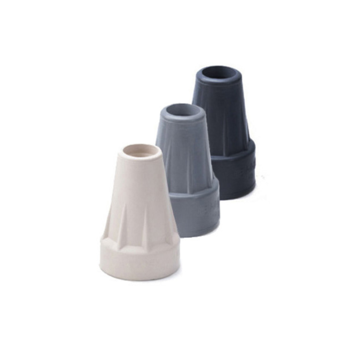 Premium Latex Replacement Crutch Tips: Secure Fit for 3/4 & 7/8 Inch Legs Grey - Tophatter Daily Deals