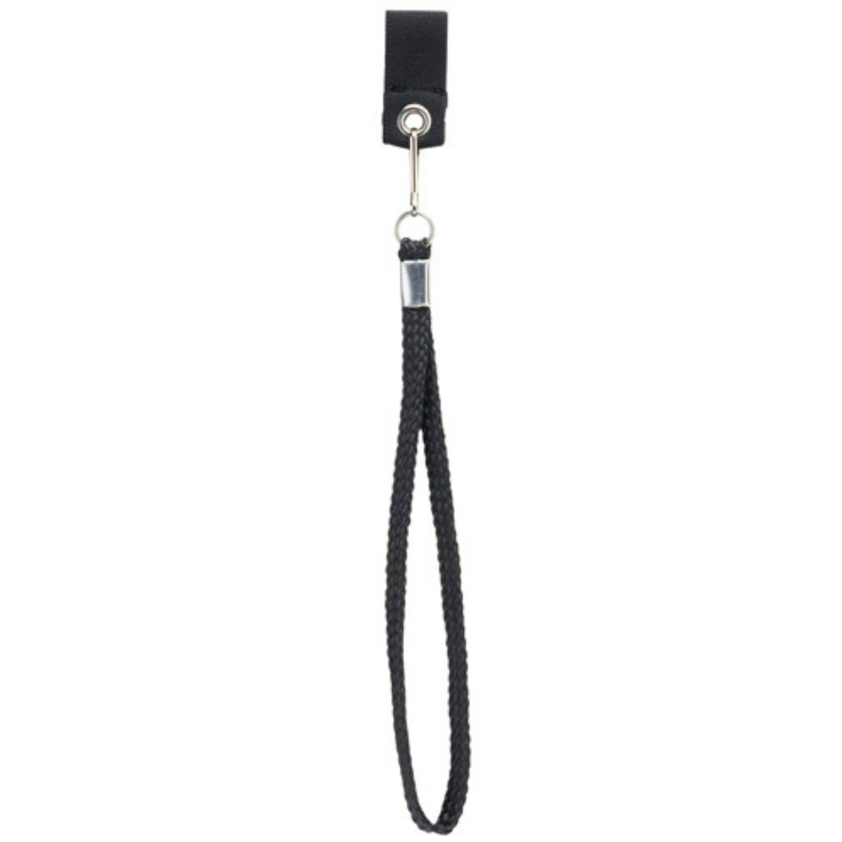 Braided Walking Cane Wrist Strap with Clip – Brown & Black Options Black - Tophatter Daily Deals