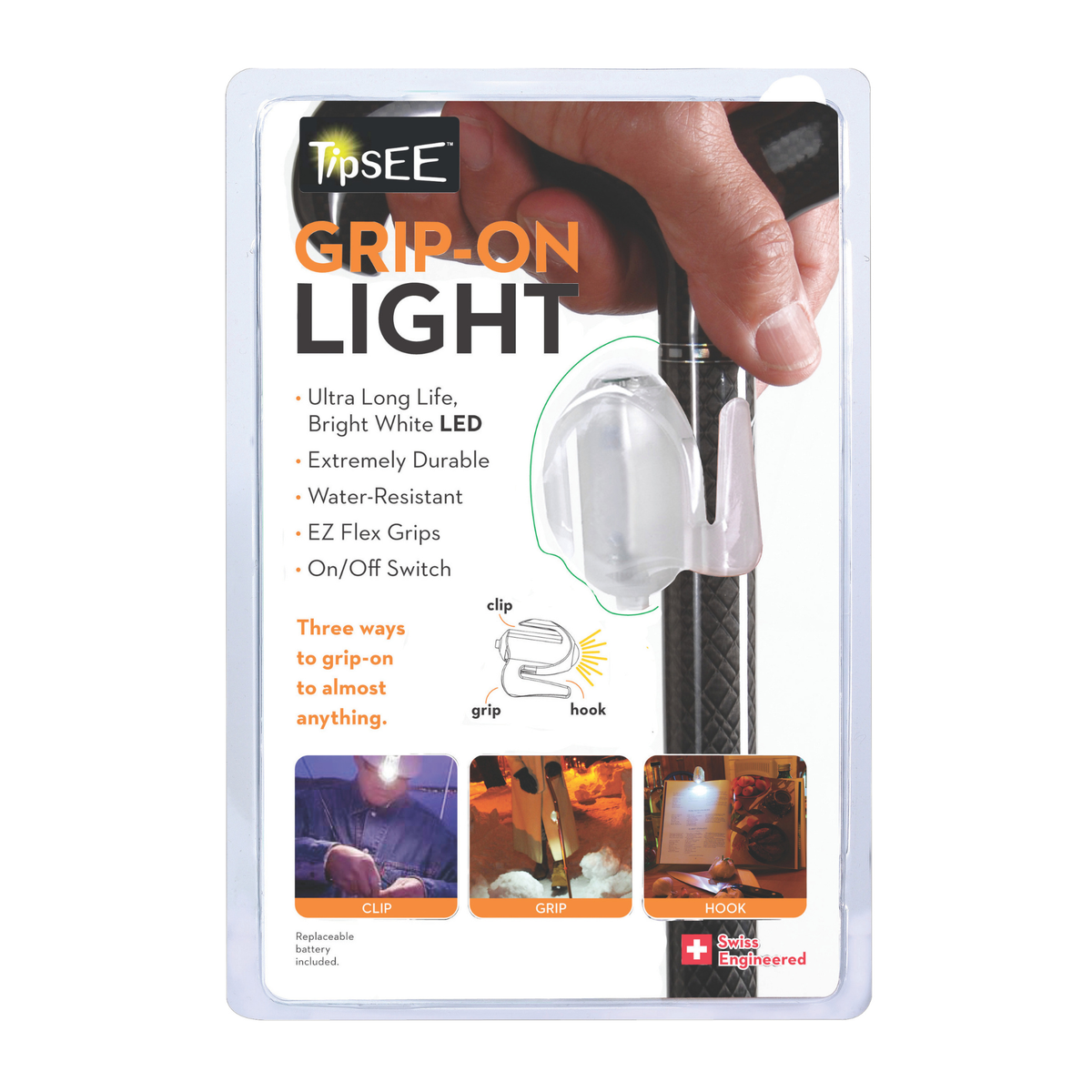 Tipsee LED Cane Light: Secure Clip-On for Safe Night Strolls - Tophatter Daily Deals