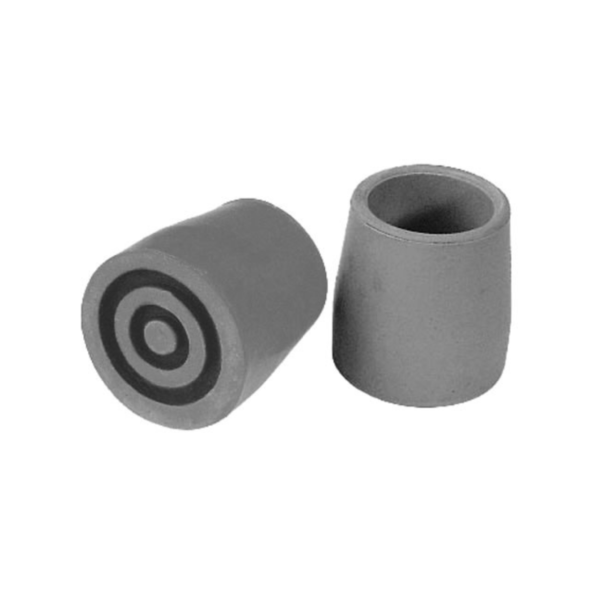 Universal Walker Replacement Tips - Latex, Fits 1-1/8 Legs, Grey Pair - Tophatter Daily Deals