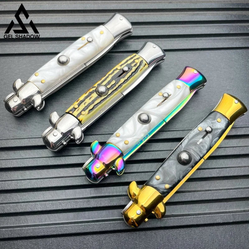 8.75" Italian Stiletto AKC Switch Blade Auto Pocket Knife-GS141 KNIVES - Tophatter Daily Deals