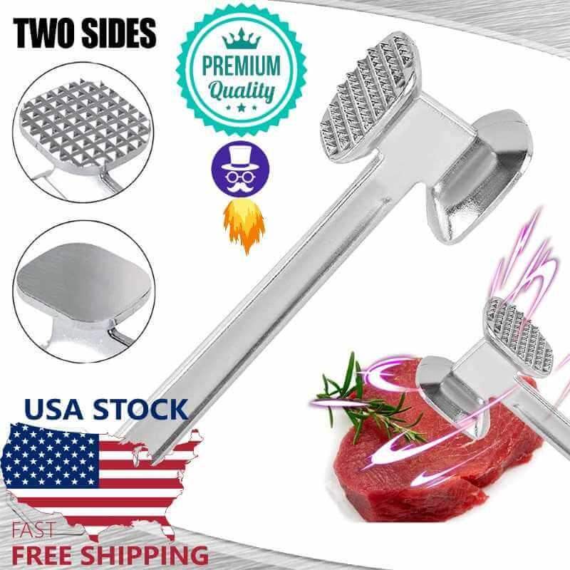 Steak Mallet Meat Tenderizer Hammer Dual-Sided Heavy Duty Meat Pounder Tool