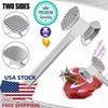 8.9'' Steak Mallet Meat Tenderizer Hammer Dual-Sided Heavy Duty Meat Pounder Tool Kitchen Tools & Utensils - Tophatter Daily Deals