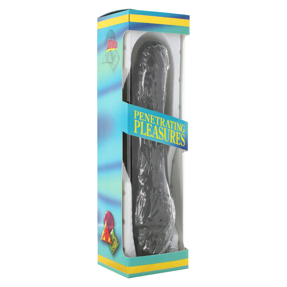 8 Inch Realistic Veined Textured Black Dildo Vibrator > Vibrators > Realistic Vibrators - Tophatter Daily Deals