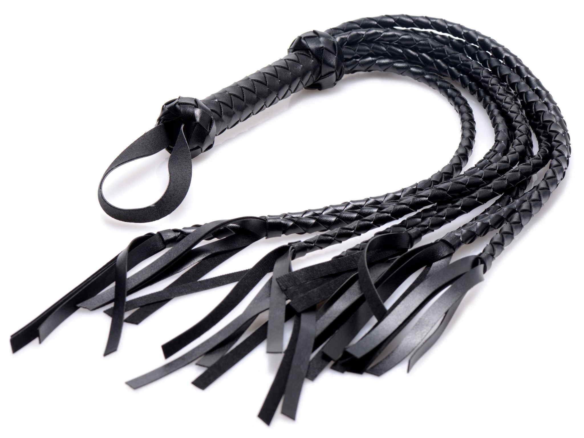 8 Tail Braided Flogger – Durable Leather Bondage Flogger > Bondage Gear > Whips & Floggers - Tophatter Daily Deals