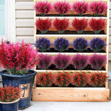 8 Bundles Artificial Lavender Plastic Flower Decorations Furniture & Decor - Tophatter Daily Deals