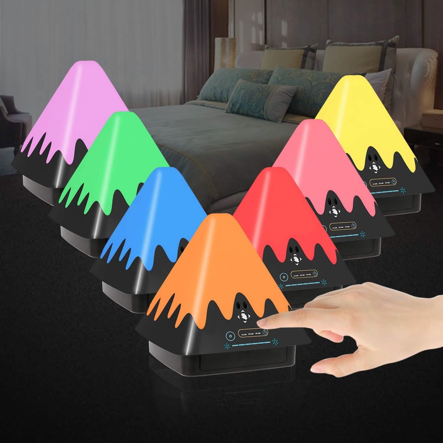 8-Color Touch Control Night Light Indoor Lighting - Tophatter Daily Deals