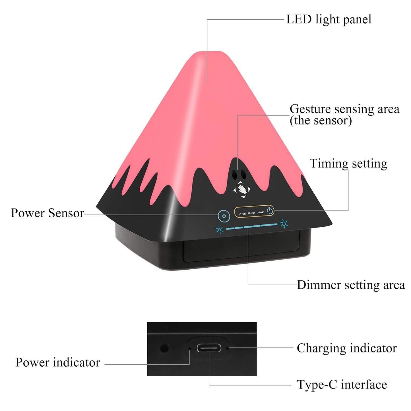 8-Color Touch Control Night Light Indoor Lighting - Tophatter Daily Deals