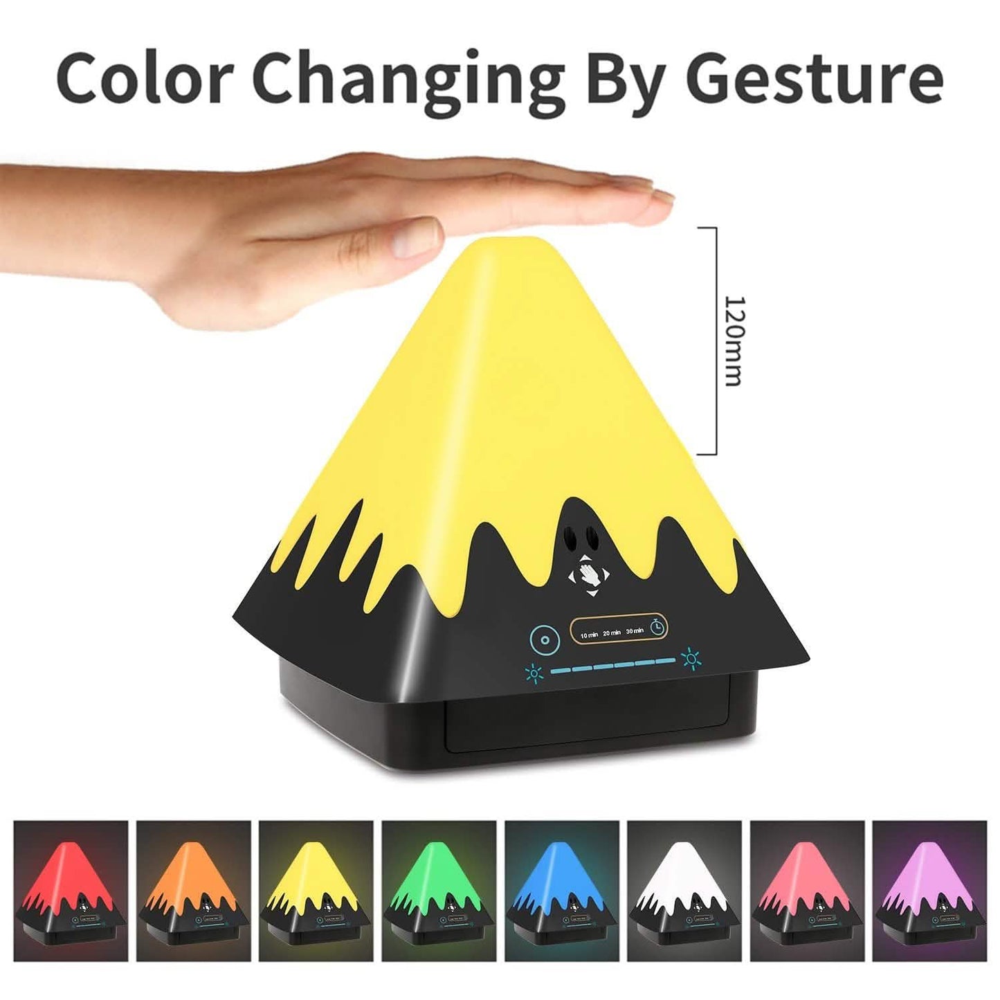 8-Color Touch Control Night Light Indoor Lighting - Tophatter Daily Deals