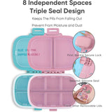 8 Compartments Travel Pill Organizer Health & Wellness - Tophatter Daily Deals