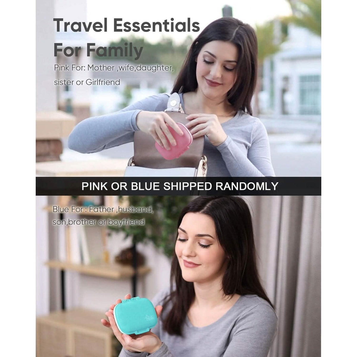 8 Compartments Travel Pill Organizer Health & Wellness - Tophatter Daily Deals