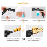 8-in-1 Foam Garden Hose Nozzle Soap Sprayer Automotive - Tophatter Daily Deals