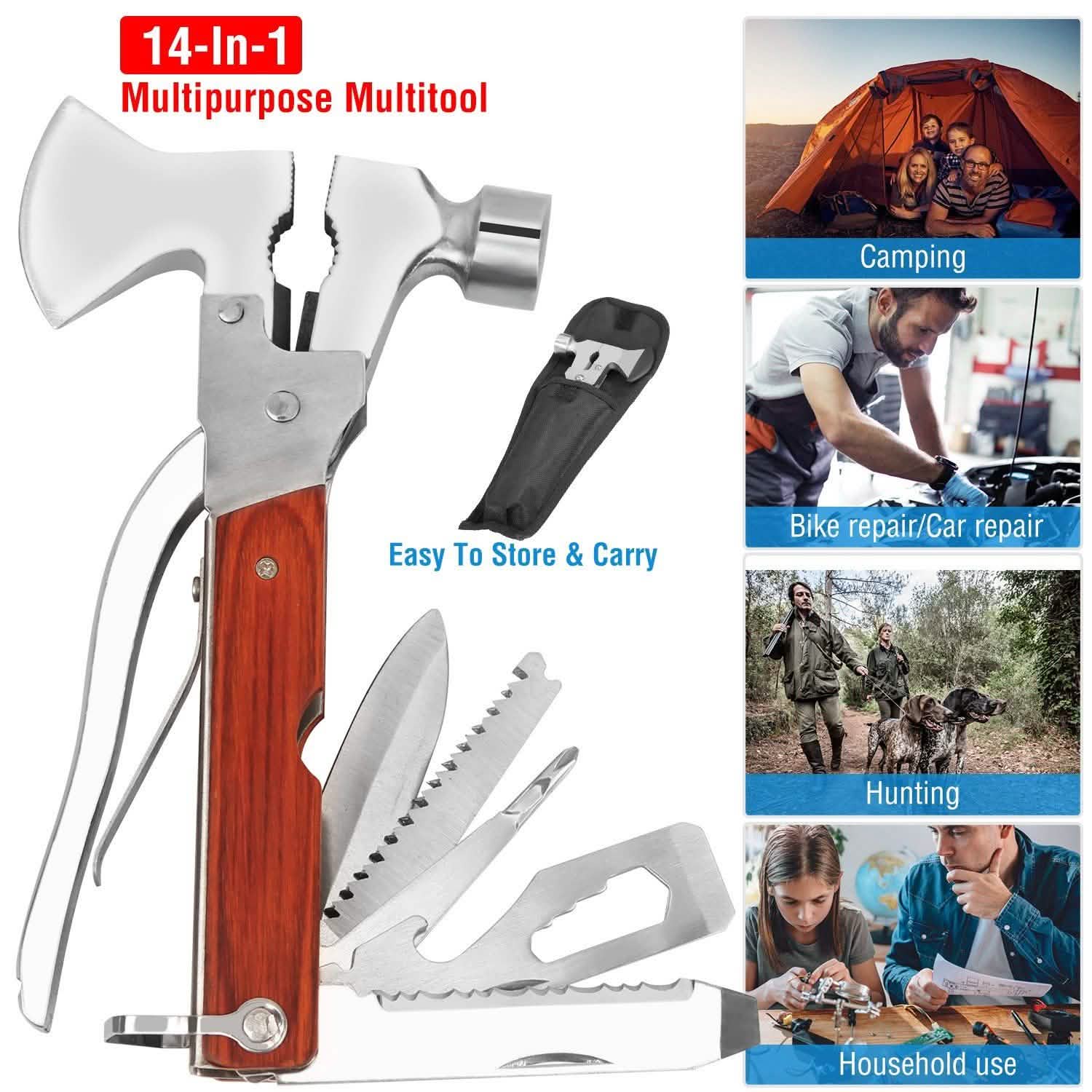 8-in-1 Hammer Tool Set Outdoor Recreation - Tophatter Daily Deals
