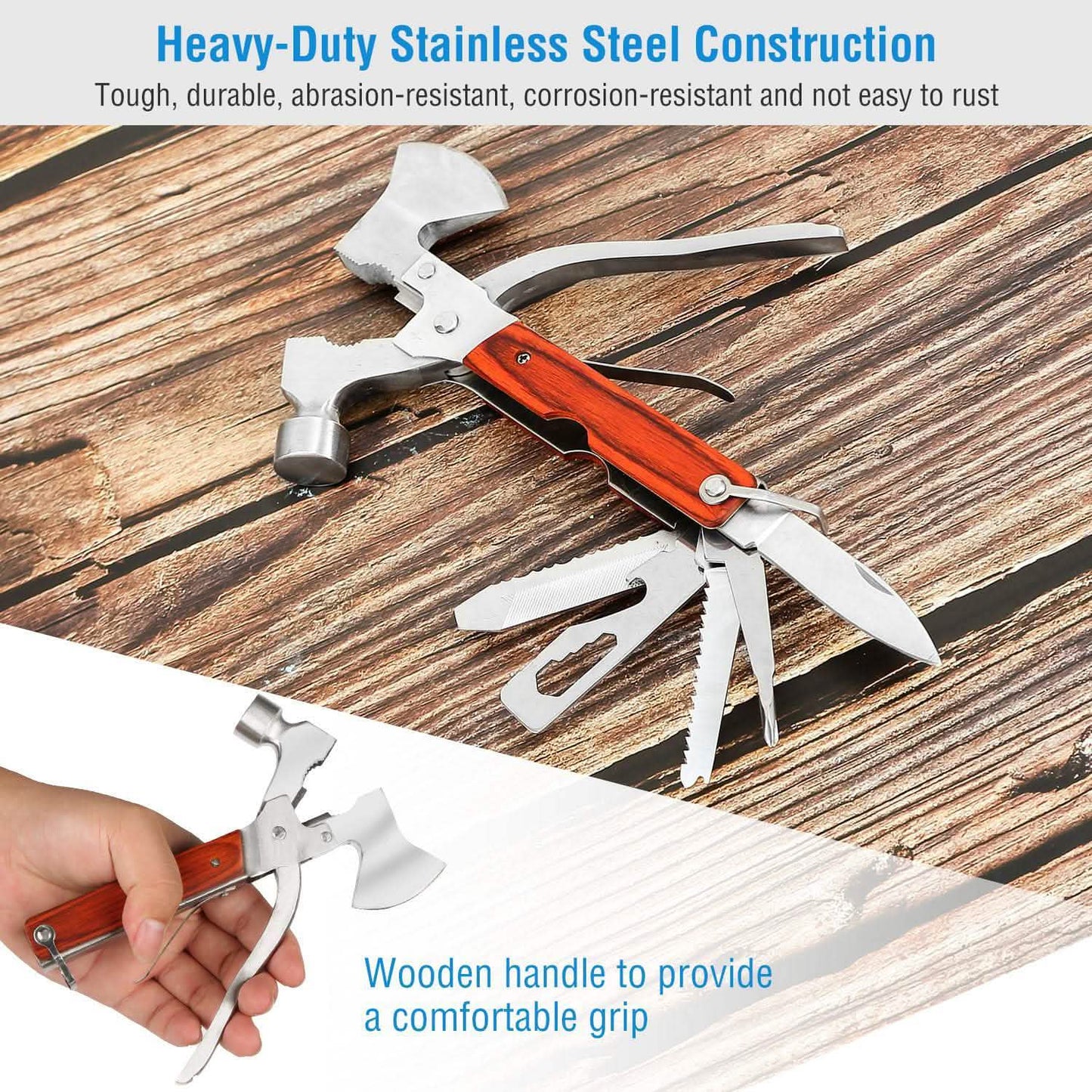 8-in-1 Hammer Tool Set Outdoor Recreation - Tophatter Daily Deals