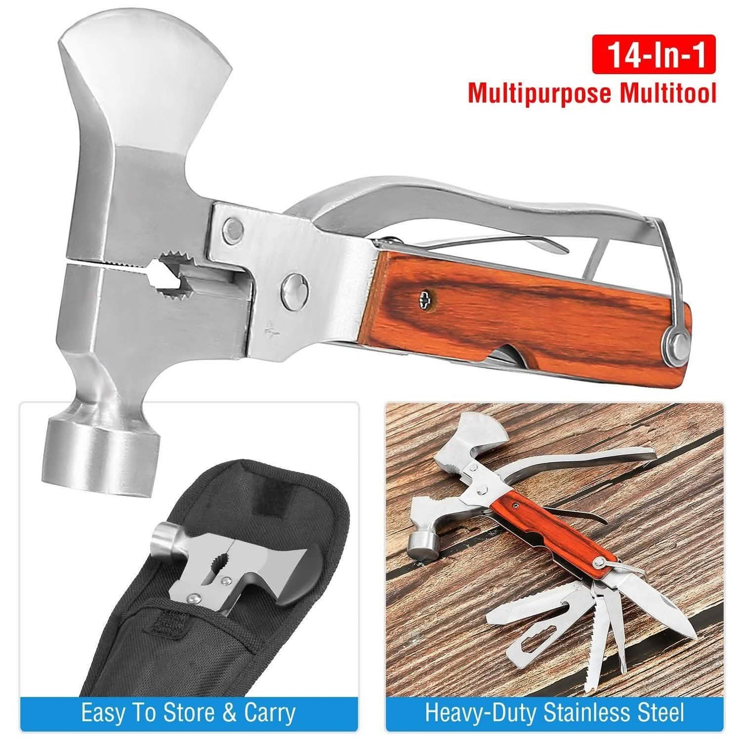 8-in-1 Hammer Tool Set Outdoor Recreation - Tophatter Daily Deals
