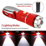 8-in-1 Multi-Tool Hammer Zoomable Emergency Flashlight Outdoor Recreation - Tophatter Daily Deals