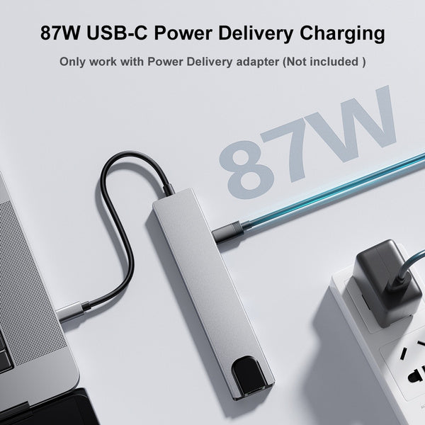 8-in-1 USB 3.0 Hub USB Hub - Tophatter Daily Deals