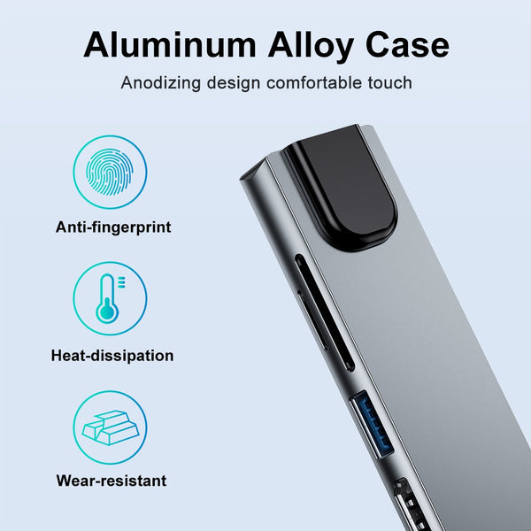 8-in-1 USB 3.0 Hub USB Hub - Tophatter Daily Deals