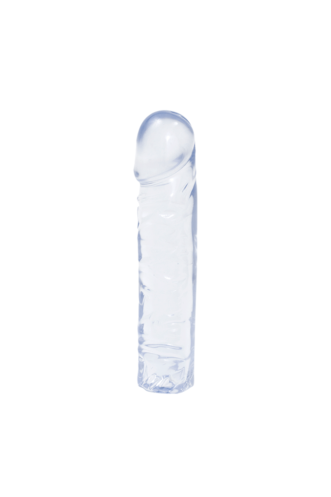 Crystal Jellies by Doc Johnson - 8 Inch Classic Dong - Assorted Colors Clear Sex Toy - Tophatter Daily Deals