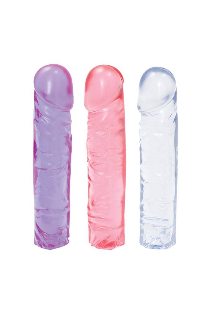 Crystal Jellies by Doc Johnson - 8 Inch Classic Dong - Assorted Colors Sex Toy - Tophatter Daily Deals
