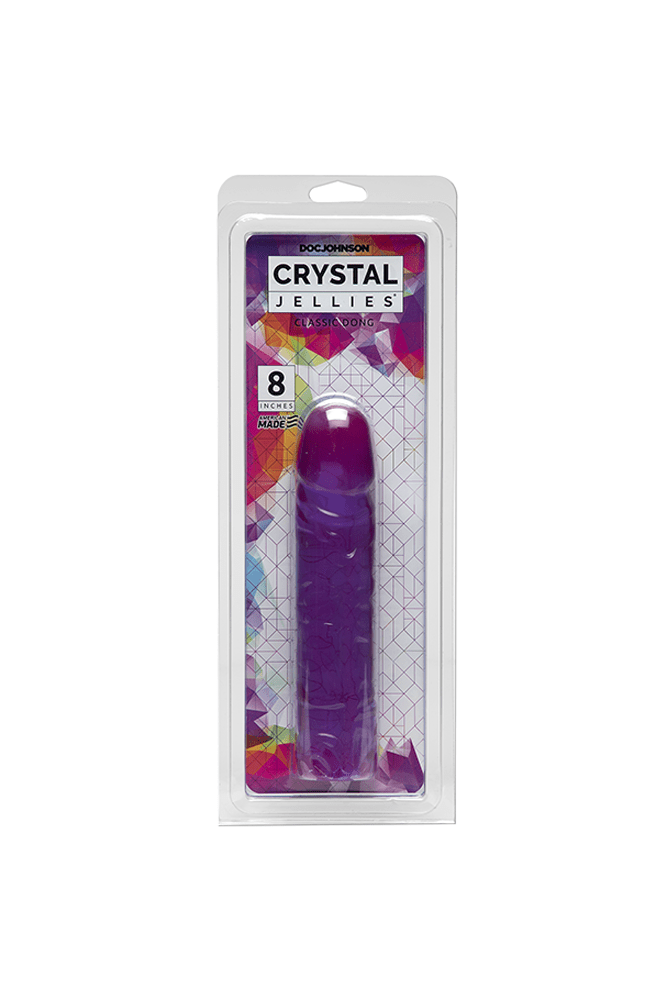 Crystal Jellies by Doc Johnson - 8 Inch Classic Dong - Assorted Colors Sex Toy - Tophatter Daily Deals