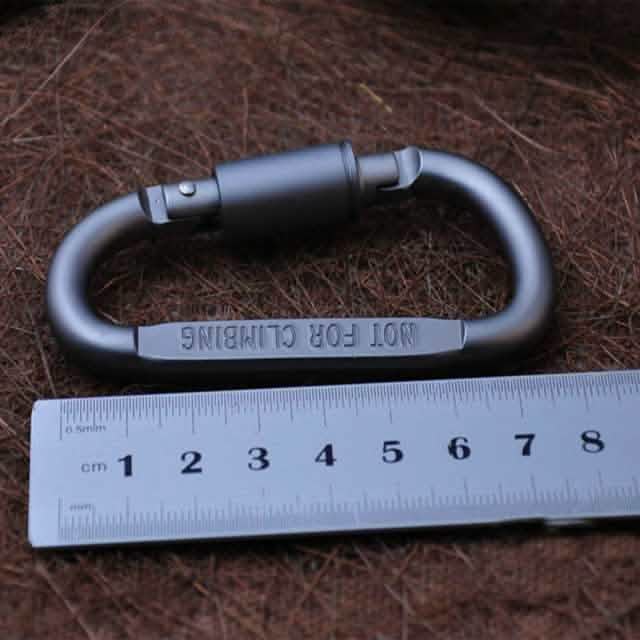 8-Pack: Aluminum Outdoor Carabiner Outdoor Recreation - Tophatter Daily Deals