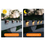 8-Pack: Solar LED Deck & Step Lights Solar Outdoor Lights - Tophatter Daily Deals