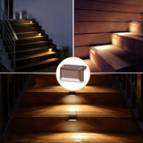 8-Pack: Solar LED Deck & Step Lights Solar Outdoor Lights - Tophatter Daily Deals