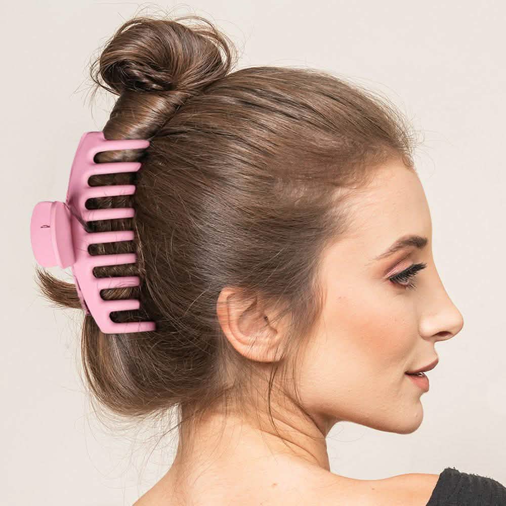 8-Pack: Women's Acrylic Large Claw Matt Hair Clips Beauty & Personal Care - Tophatter Daily Deals