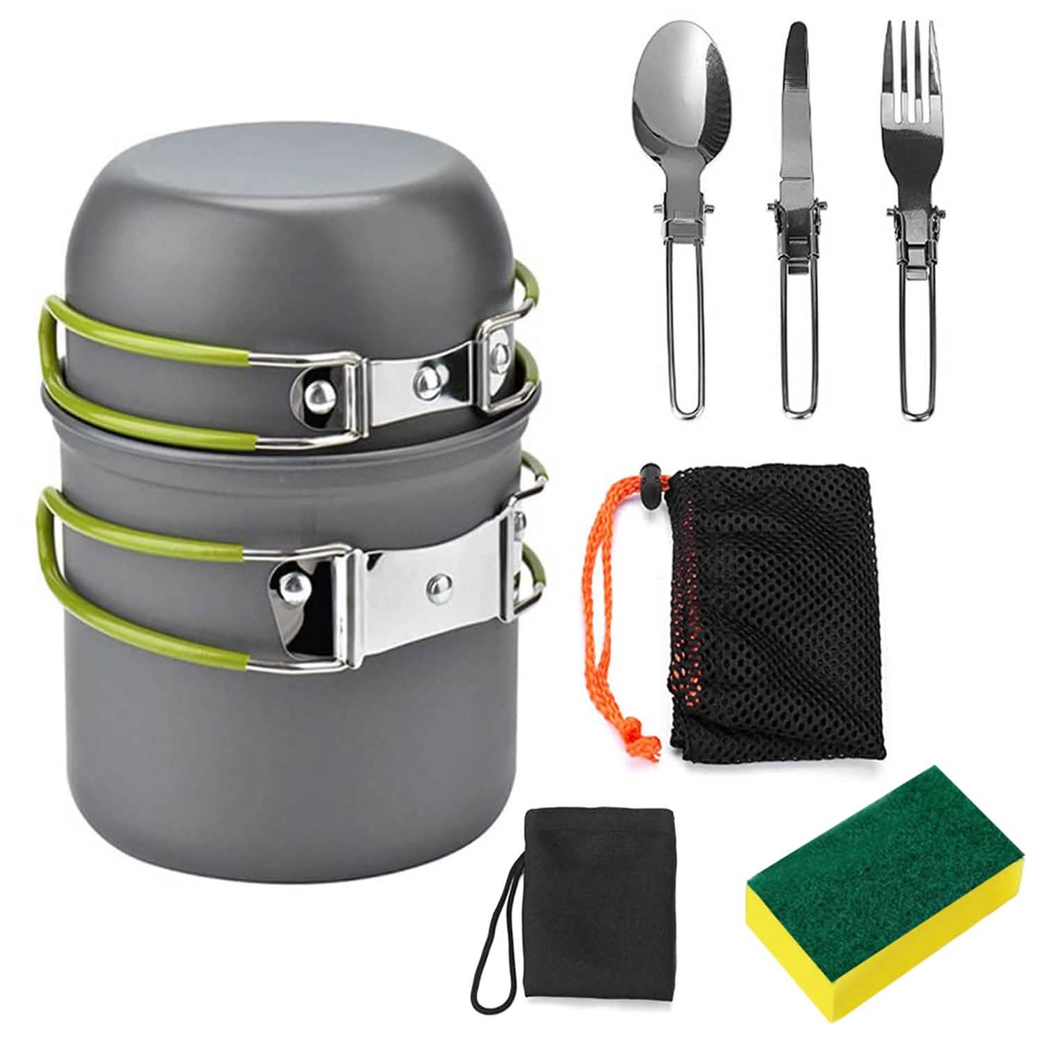 8-Piece: Camping Cooking Ware Set Outdoor Recreation - Tophatter Daily Deals