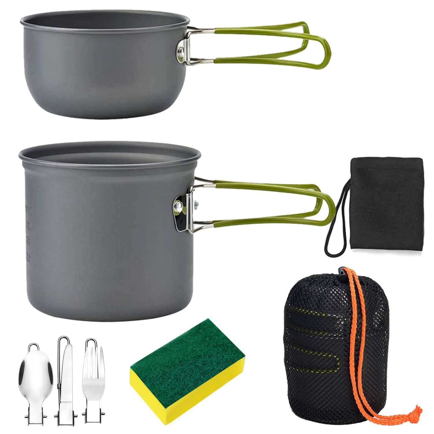 8-Piece: Camping Cooking Ware Set Outdoor Recreation - Tophatter Daily Deals